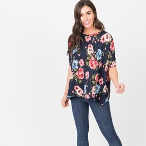 Small Floral Sweater Top A&D